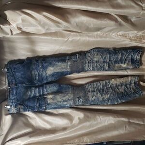 Kaalu Jeans Denim. Men's Acid Washed; Distressed; Button/Zipper Closure. Size 40